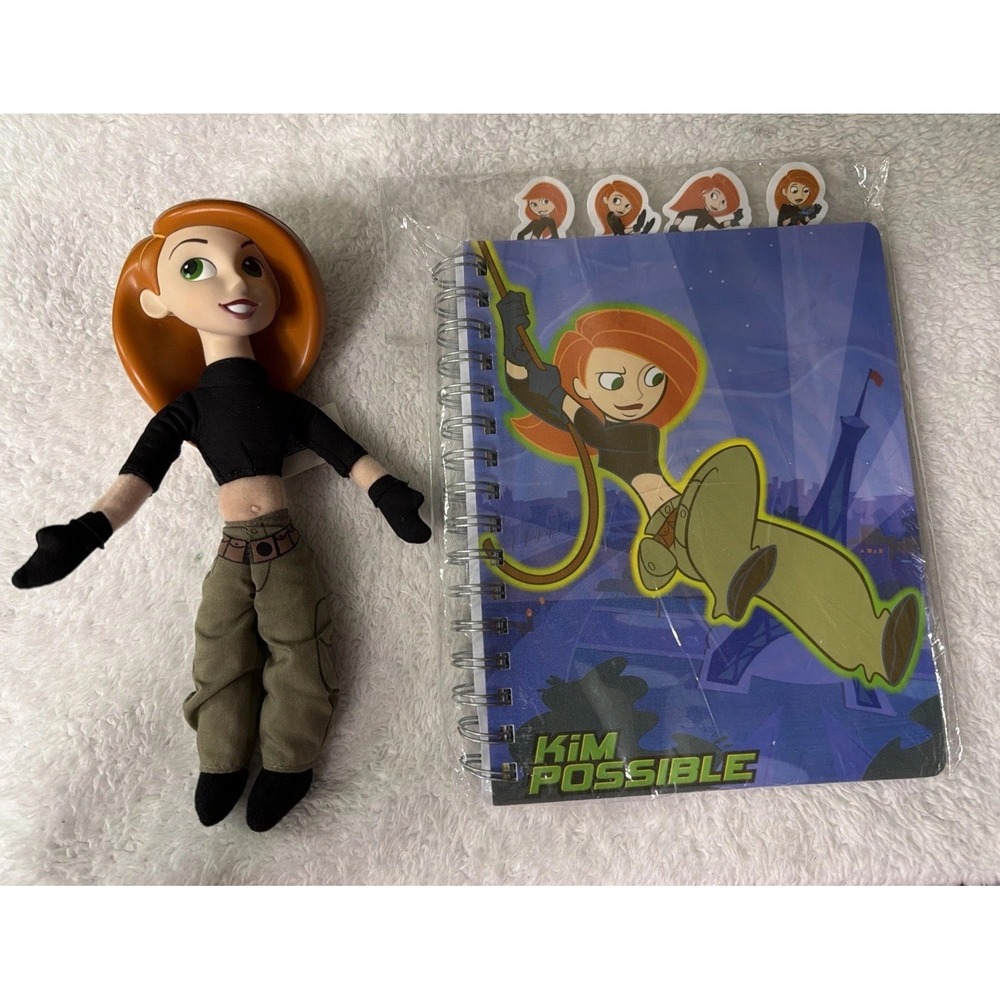 Disney Kim Possible Collectible Plush Doll Rare & New Journal 96 Pages